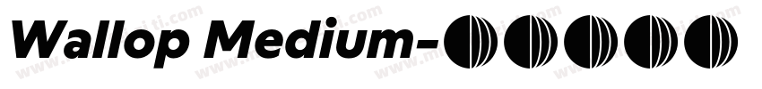 Wallop Medium字体转换